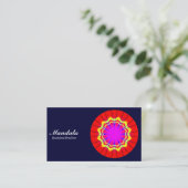 Carte De Visite Mandala 02 - Dark Navy 000033 (Debout devant)