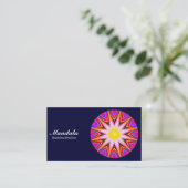 Carte De Visite Mandala 03 - Dark Navy 000033 (Debout devant)