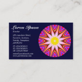 Carte De Visite Mandala 03 - Dark Navy 000033 (Dos)