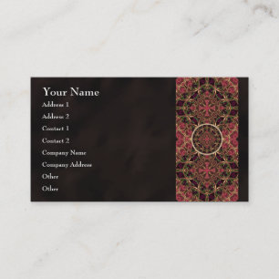 Carte De Visite Mandala, abrégé sur croisé kaléïdoscopique