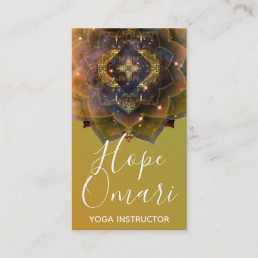 Carte De Visite Mandala Âme Gitane (Devant)