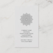 Carte De Visite Mandala | Arrière - plan d'ardoise | Pierres empil (Dos)