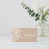 Carte De Visite Mandala Beige (Debout devant)