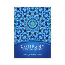 Mandala bleu de bijou de mer