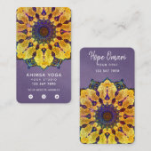 Carte De Visite Mandala Boho Doré (Devant / Derrière)