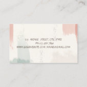 Carte De Visite Mandala, Confetti Aquarelle brosse (Dos)