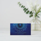 Carte De Visite Mandala Damask Yoga Holistic Méditation Massage (Debout devant)