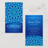 Carte De Visite Mandala de bijou de mer (Devant / Derrière)