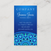 Carte De Visite Mandala de bijou de mer (Dos)