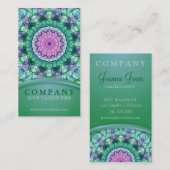 Carte De Visite Mandala de nénuphar (Devant / Derrière)