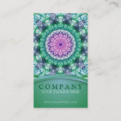 Carte De Visite Mandala de nénuphar (Devant)