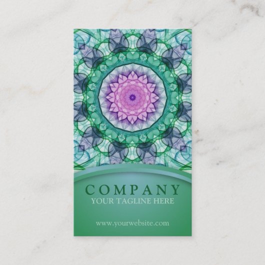 Carte De Visite Mandala de nénuphar (Devant)