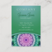Carte De Visite Mandala de nénuphar (Dos)