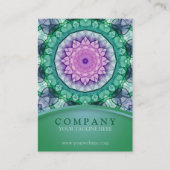 Carte De Visite Mandala de nénuphar (Devant)