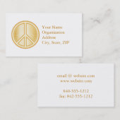 Carte De Visite Mandala de paix (Devant / Derrière)