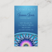 Carte De Visite Mandala de point central (Dos)