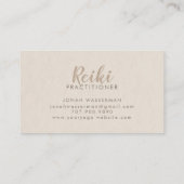 Carte De Visite Mandala de praticien Rieki  (Dos)