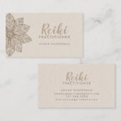Carte De Visite Mandala de praticien Rieki  (Devant / Derrière)