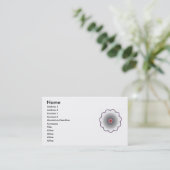 Carte De Visite Mandala de rêve Zen (Debout devant)