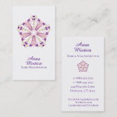 Carte De Visite Mandala de yoga de massage de Reiki de guérisseur (Devant / Derrière)