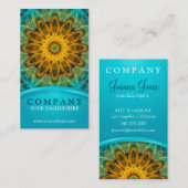 Carte De Visite Mandala d'étoile d'océan (Devant / Derrière)