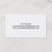 Carte De Visite Mandala d'or au-dessus de l'aquarelle rose-foncé (Dos)