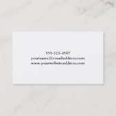 Carte De Visite Mandala d'or sur l'aquarelle rose profonde texturé (Dos)