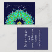 Carte De Visite mandala en couleurs (Devant / Derrière)