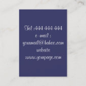 Carte De Visite mandala en couleurs (Dos)