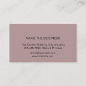 Carte De Visite Mandala Floral Boho Massage Yoga Instructeur Busin (Dos)