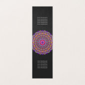 Carte De Visite Mandala floral heureux (Intérieur déplié)