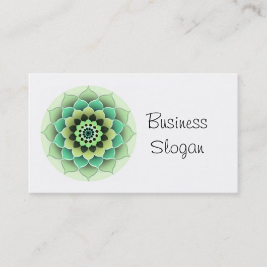 Carte De Visite Mandala Flower Connect avec votre client (Devant)