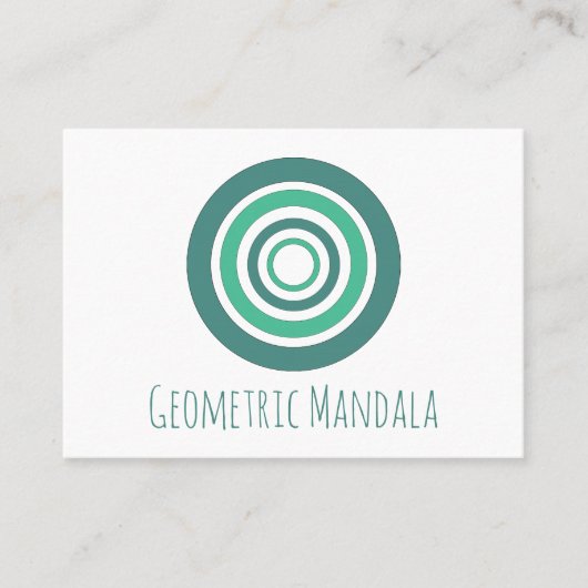 Carte De Visite Mandala géométrique (Devant)