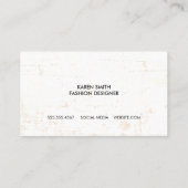 Carte De Visite Mandala Gold Motif (Dos)