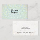 Carte De Visite Mandala Gold Motif (Devant / Derrière)