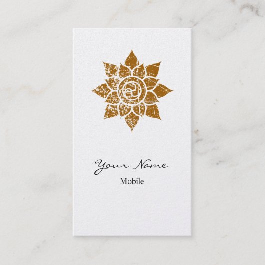 Carte De Visite Mandala grunge (Devant)