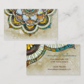 Carte De Visite Mandala Happiness (Devant / Derrière)