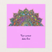 Carte De Visite Mandala Inde Style 1 (Intérieur déplié)