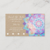 Carte De Visite Mandala Kraft de dévotion lumineuse (Dos)