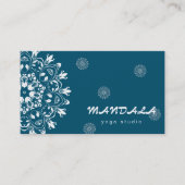 CARTE DE VISITE MANDALA LOGO CUSTOMISÉ YOGA INSTRUCTEUR (Devant)