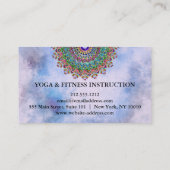 CARTE DE VISITE MANDALA LOGO CUSTOMISÉ YOGA INSTRUCTEUR (Dos)