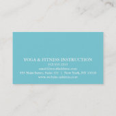 CARTE DE VISITE MANDALA LOGO CUSTOMISÉ YOGA INSTRUCTEUR (Dos)