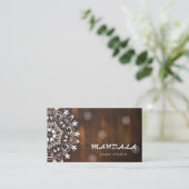 CARTE DE VISITE MANDALA LOGO CUSTOMISÉ YOGA INSTRUCTEUR (Debout devant)