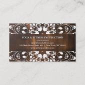 CARTE DE VISITE MANDALA LOGO CUSTOMISÉ YOGA INSTRUCTEUR (Dos)