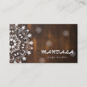 CARTE DE VISITE MANDALA LOGO CUSTOMISÉ YOGA INSTRUCTEUR (Devant)