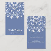 CARTE DE VISITE MANDALA LOGO CUSTOMISÉ YOGA INSTRUCTEUR (Devant / Derrière)