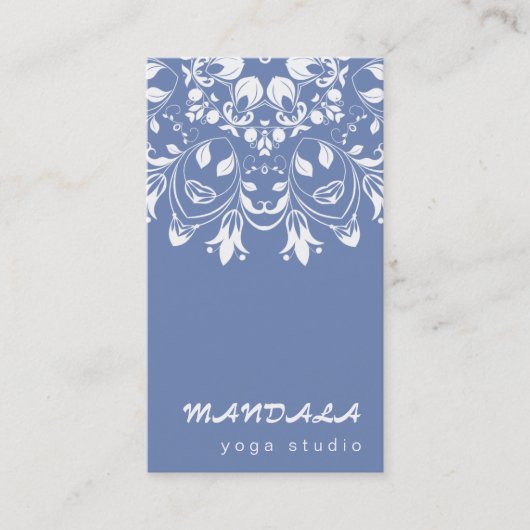 CARTE DE VISITE MANDALA LOGO CUSTOMISÉ YOGA INSTRUCTEUR (Devant)