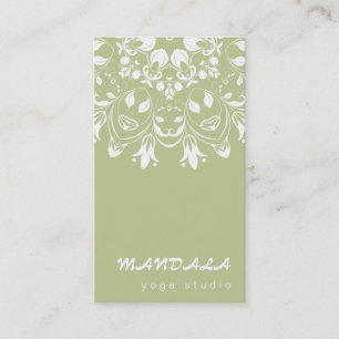 CARTE DE VISITE MANDALA LOGO CUSTOMISÉ YOGA INSTRUCTEUR