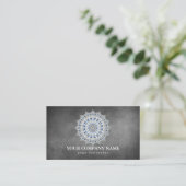 CARTE DE VISITE MANDALA LOGO CUSTOMISÉ YOGA INSTRUCTEUR (Debout devant)