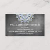 CARTE DE VISITE MANDALA LOGO CUSTOMISÉ YOGA INSTRUCTEUR (Dos)